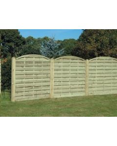 Arched Horizontal Fence Panel 180 x 180cm